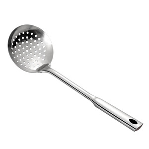 Stainless Steel Slotted Spoon 12 14 16 18 Cm Thickened For <b>Oil</b> <b>Filtering</b> Water Draining Noodles Hot Pot Kitchen <b>Tool</b> - Product Image 5