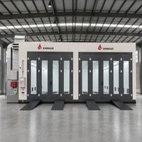 Cabine de peinture infrarouge électrique premium économique 43 kW 80 ° Cabines de peinture automobiles C Baking avec panneaux en laine de roche de pointe