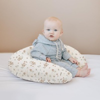 Coussin d'allaitement transfrontalier pour nourrissons YMY3-26 CN en mousseline de coton, gaze, tricot, rembourrage en coton, extensible, en forme de U