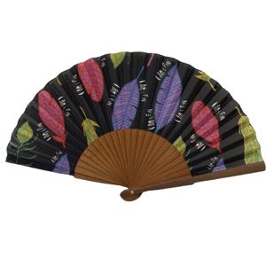 Abanico de Mano de Sándalo de Lujo de 23 cm, Abanico Plegable Pintado a Mano Personalizado para Festivales y Decoración - Product Image 6