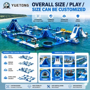 Parcours d'obstacles gonflable commercial extérieur pour enfants avec parc aquatique flottant et trampoline à vendre pour utilisation en mer ou en <span class=keywords><strong>lac</strong></span> - Product Image 2