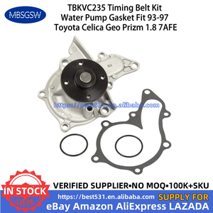 MBSGSW Kit de courroie de distribution Joint de pompe à eau pour Toyota Corolla Celica <span class=keywords><strong>Geo</strong></span> Prizm 7AFE 1.8L 1993-1997 TBKWP235 VS50440R TBKVC235 - Product Image 6