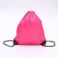 Sac à dos de sport en nylon 210D portable unisexe avec logo personnalisé sac à cordon jaune rangement de chaussures en polyester cadeau publicitaire promotionnel