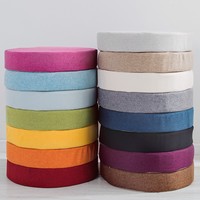 Chaises de bureau rembourrées en lin pour étudiants Coussins de canapé Tatami tabourets en éponge dure haute densité pour baies vitrées