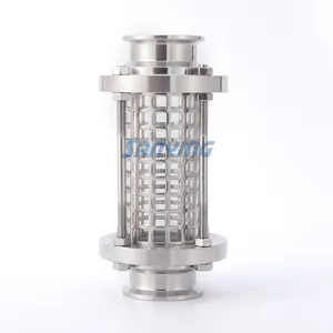 Hygienic Fittings SS304 Tri Clamp Clover Sanitary Tube Tubular Sight Glass For Oil Lever With Steel Sleeve