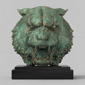 Figuras de Colección Personalizadas al por Mayor, Tigre Corroído en <span class=keywords><strong>3D</strong></span> - Product Image 1