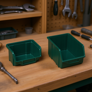 TTAKE Combo <b>Box</b> Eco <b>Tool</b> Containers 2 Pack Green Storage Bins For Workshop Organization - Product Image 3