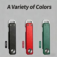 Couteau utilitaire mini EDC en acier inoxydable multicolore, ouvre-bouteille multifonctionnel, couteau de déballage, porte-clés, outil portable d'extérieur