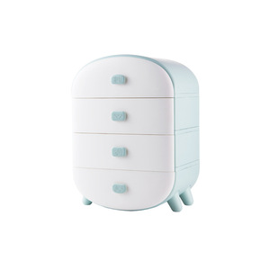 Clothing Organizer <b>Drawer</b> Storage Box With Lid And Compartments Stackable For Underwear <b>Socks</b> Dormitory Use - Product Image 5