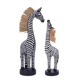 Redeco nueva tendencia única cebra americana figurita Arte Abstracto Animal escultura resina escultura Animal adornos decoraciones para el hogar - Product Image 3