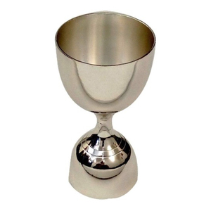 Jigger doseur double face en acier inoxydable finition argentée pour la préparation de cocktails et la mixologie - Product Image 1