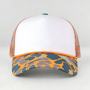 หมวกเบสบอลปักโลโก้ตามสั่ง ผ้าฝ้าย 100% หมวกแก๊ปตาข่าย 5 ชิ้น แบบ Snap Back ลายพรางสำหรับกิจกรรมกลางแจ้ง - Product Image 3