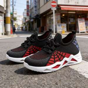 Zapatos Deportivos Casuales para Niños, Transpirables, con Diseño de Telaraña, Tejido de Malla, Cómodos, con Suela Suave, para Primavera y Otoño - Product Image 3