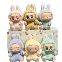 Poupée Labubu de deuxième génération pop Mart Have a Seat Series Labubu Vinyl Plush Blind Box