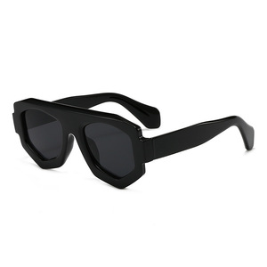 Lunettes de soleil géométriques à monture complète, polarisées UV400, rectangulaires, unisexes, à la mode, protection solaire pour adultes - Product Image 2