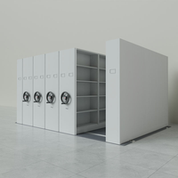 Étagères mobiles compactes |   Grands classeurs de rangement robustes et mobiles pour archives