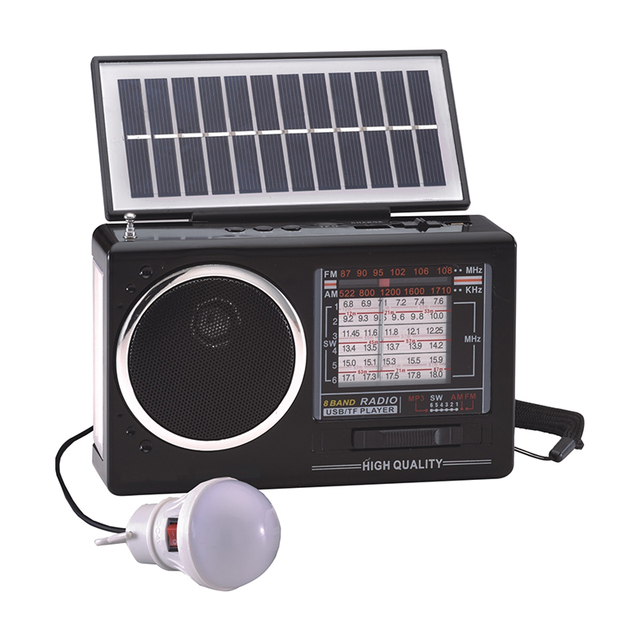 New Product AM FM SW USB TF Card Portable Internet Vintage Home Digital Radio With Solar Panel Doble Din WIFI