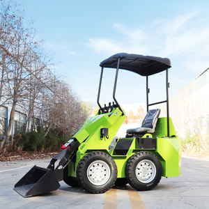 Mini-chargeuse sur pneus 4x4 haute efficacité de Chine, direction par glissement frontal, moteur essence PLC, pompe, moteur, capacité de godet 0,2 m³, 37 kW, garantie 1 an - Product Image 5