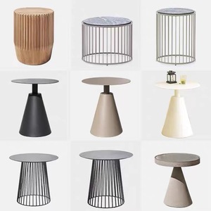 Modern Weather-resistant steel <b>Outdoor</b> <b>Side</b> <b>Table</b> Set for Hotel Garden Poolside Villa hotel Patio Use dining <b>table</b> - Product Image 3