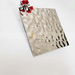 Panneau en acier inoxydable EX814 à effet d'ondulation moderne pour la décoration intérieure commerciale - Product Image 1