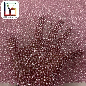 <span class=keywords><strong>Tessuto</strong></span> in <span class=keywords><strong>Tulle</strong></span> Glitterato di Alta Qualità, Pizzo <span class=keywords><strong>Rosso</strong></span> con Perline, <span class=keywords><strong>Tessuto</strong></span> con Paillettes per Abiti da Sposa - Product Image 1