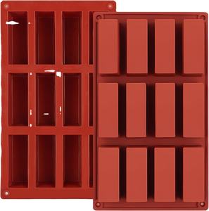 סיטונאי באינטרנט חם מכירת bpa חינם שוקולד עוגת עובש עובש מלבן סיליקון ממתקים תבניות עבור אבקת אנרגיה - Product Image 2