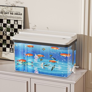 Large Capacity Transparent Rectangle Fish Tank For Living Room Desktop Ecological Landscape Aquarium With High Transparency - Product Image 4