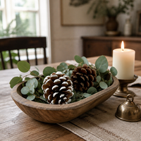 Direct usine, Branche de pin décorative de 3-4 pouces pour la décoration intérieure, les tables, les arrangements floraux, le Nouvel An chinois, Noël et les cérémonies de remise des diplômes