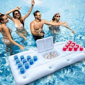 Add LOGO Swimming Pools Games Water Swimming Pool Water Play Equipment Inflatable <b>Beer</b> Pong <b>Table</b> - Product Image 2
