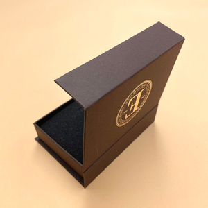 Individuelle Box mit Logo Klappdeckel Schwarz Grauer Karton Rechteckige Öko-Magnetische Papier-Geschenkboxen mit Magnetdeckel - Product Image 4