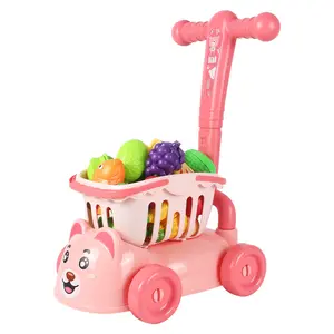 Play House chetcher shopping cart children's supermarket kitchen toy simulation trolley boy 1 to 3 years old girl