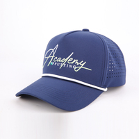 Chapeau de course imperméable brodé personnalisé de haute qualité hommes chapeau de golf 5 panneaux corde courbe bord casquette de baseball Logo personnalisé