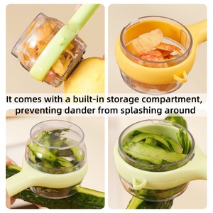 Custom Logo/Color 2 in 1 Multi-Functional <b>Potato</b> Apple Vegetable Peelers with Storage Box <b>Container</b> for Veggie Fruit Carrot - Product Image 6