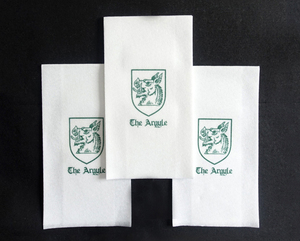 Comfortable Printed Napkin Logo Print Cloth Like Pre Folded Paper Branded Napkins - Product Image 4