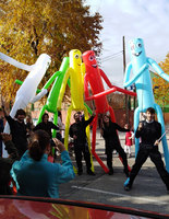 Costume de marionnette gonflable coloré pour carnaval, défilé, festival