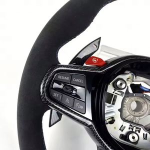 Volante Deportivo <span class=keywords><strong>M</strong></span> Sport con Calefacción y Revestimiento de Gamuza Compatible con <span class=keywords><strong>BMW</strong></span> M3 M4 M5 M6 X3 X4 X5 X6 X7 <span class=keywords><strong>X8</strong></span> G01 G12 G20 G30 G80 G82 330i M340i - Product Image 5