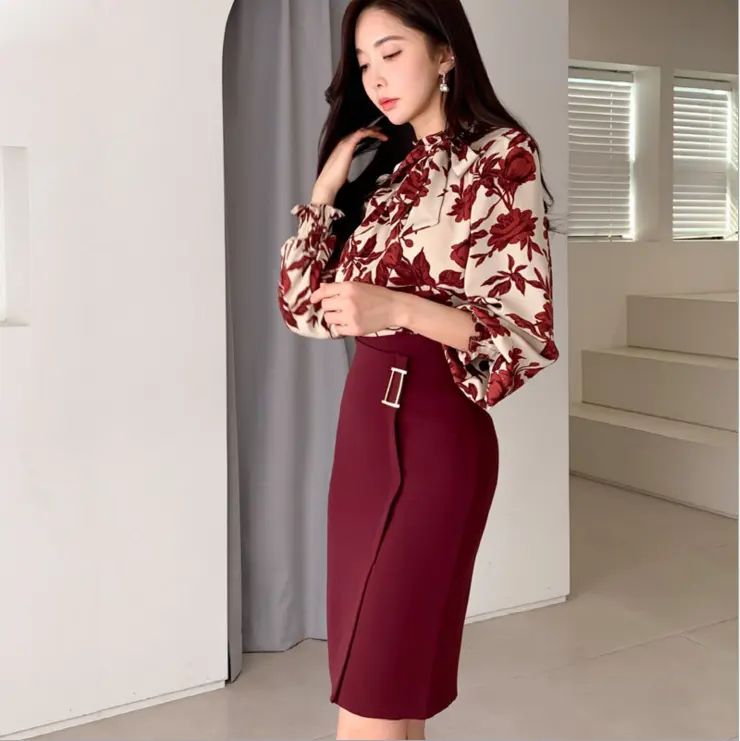 Shensee Korean Style Bodycon Polka Dot Umbrella Skirt Retro Puff Skirts Asian L 