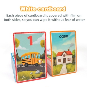 การ์ดเล่นสำหรับเด็กแบบกำหนดเอง การ์ดกระดาษแข็งสำหรับฝึกความจำ การ์ดพิมพ์แบบ CMYK การ์ดแฟลชเพื่อการเรียนรู้สำหรับเด็ก การ์ดแฟลชเพื่อการศึกษา - Product Image 4