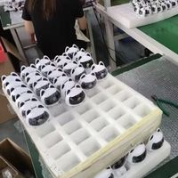 Caméra de sécurité intérieure V380 avec détection PIR de mouvement et humaine Nightshot 1080p Surveillance CCTV WiFi pour les médias MicroSD