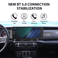 ZWNAV Écran 15 pouces pour Jeep Wrangler 2018-2022 Autoradio Stéréo Unité Centrale de Voiture avec CarPlay Sans Fil Android 15 Auto