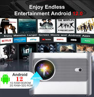 YDH-AK-61 2025 Vente chaude Projecteur LED 4K 850 lumens Android 12 BT5.2 Télécommande vocale Mise au point automatique Projecteur portable 4K intérieur