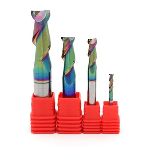 Tersedia 2 Flute Solid Carbide Aluminium Processing End Mill dengan Lapisan DLC