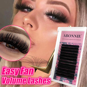 ขนตา Abonnie ขนตาปลอม0.07มม. แบบพัดลมทำมือสำหรับมืออาชีพ - Product Image 1