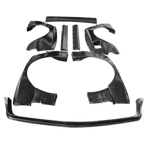 Fibra de vidrio estilo RB labio delantero guardabarros delantero falda lateral guardabarros trasero alerón trasero para BMW E30 Coupe solamente - Product Image 6