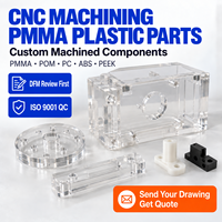 Services de fraisage CNC de précision sur mesure, pièces usinées en plastique technique acrylique PMMA, POM, PC, ABS, PEEK, composants OEM