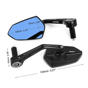 Hot Sale <b>Motorcycle</b> 7/8"" 22mm <b>Handle</b> <b>Bar</b> End Mirrors New Condition Accessories for Rearview Vision - Product Image 4