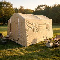 Abri d'urgence gonflable portable, résistant aux flammes, en PVC Oxford imperméable, pour secours en cas de catastrophe, camping, réfugiés