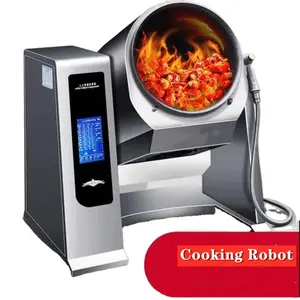 Uwant commerciale antiaderente controsoffitto rotante Wok industriale Auto Stir Fry Cooking Robot Wok Cooker Machine