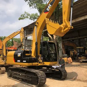 중고 CAT 320DL 320D 굴삭기 20Ton CAT320D 간접 애벌레 차단기 해머 라인이있는 유압 크롤러 굴삭기