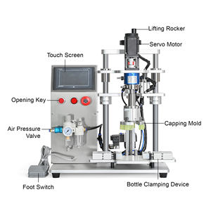 Machine de mise en bouteille à visser pour bocaux en verre à large ouverture, idéale pour les sauces comme la sauce chili, la mayonnaise, 30 BPM - Product Image 4